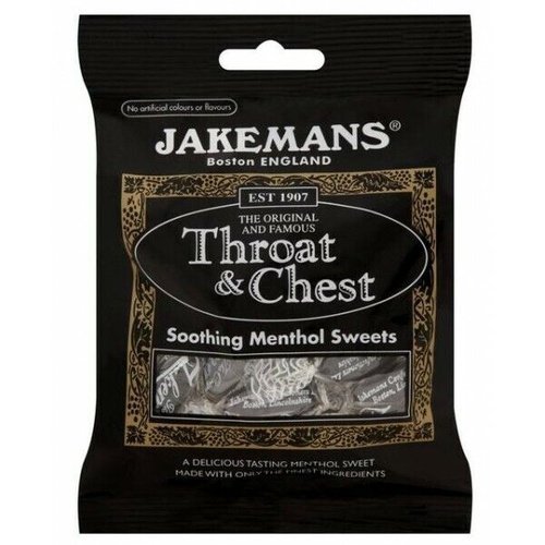 Jakemans Throat & Chest Menthol Soothing Menthol Sweets 100g