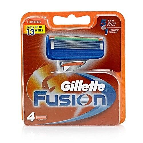 Gillette Fusion Cartridges - 4 Cartridges