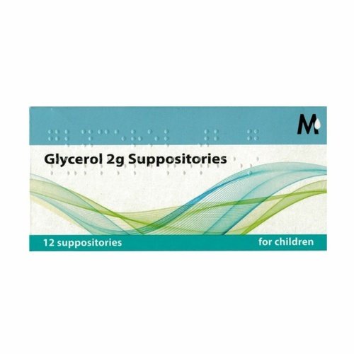 Glycerol 2g Suppositories Children Size 12 Pack Glycerin Laxative Constipation