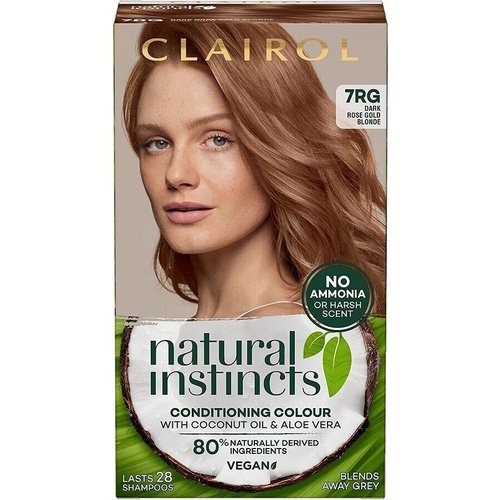 Clairol Natural Instincts Hair Color Dye No Ammonia 7rg Dark Rose Gold Blonde