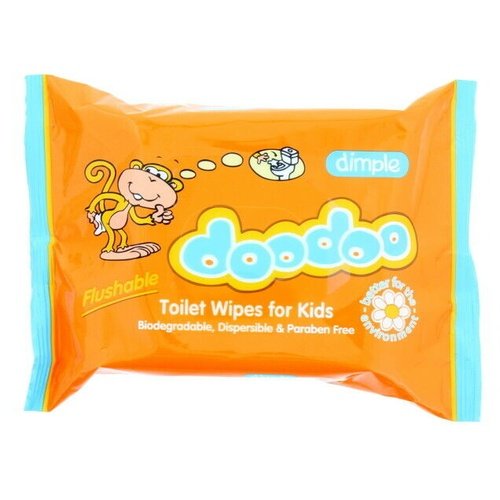 Dimple Doodoo Flushable Wipes 60 Wipes