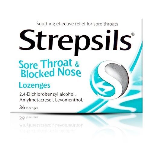 Strepsils Sore Throat & Blocked Nose Lozenges 36