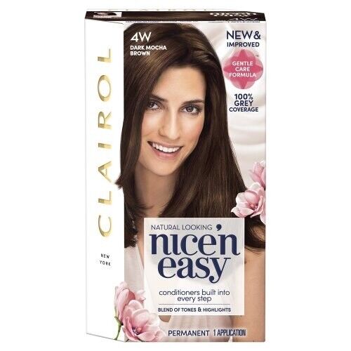 Clairol Nice N Easy 4w Dark Mocha Brown Brand New