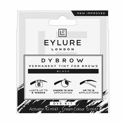 Eylure London Dybrow Black Dye Kit Activator 10ml & Cream Colour 5ml