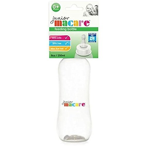 Junior Macare Feeding Bottle 0+ Months White Bottle 250ml