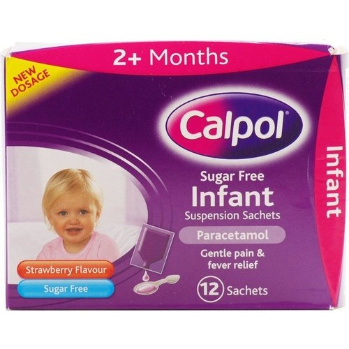 Calpol Sugar Free Infant Suspension Sachets - 12 Sachets