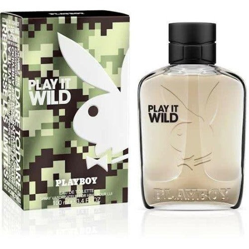 PLAYBOY PLAY IT WILD FOR HIM 100ML EAU DE TOILETTE SPRAY BRAND NEW & BOXED - LuxePerfumes