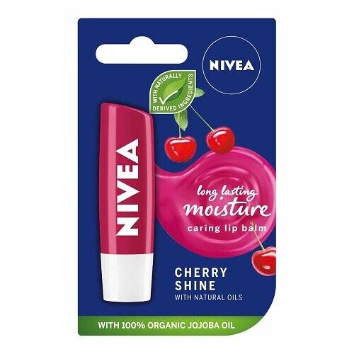 Nivea Lip Balm Cherry Shine Spf 4.8g