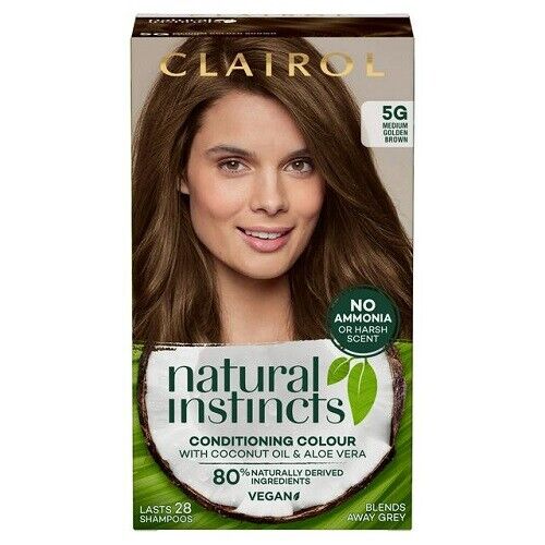 Clairol Natural Instincts Hair Color Dye No Ammonia 5gmedium Golden Brown