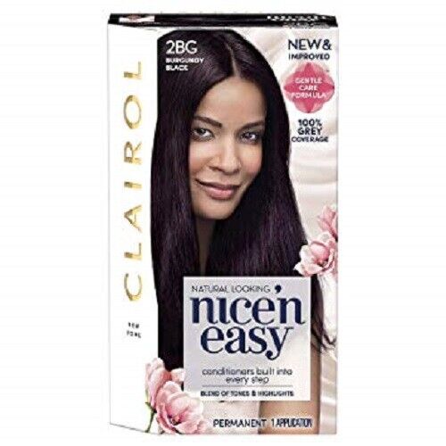 Clairol Nice N Easy Burgundy Black 2bg