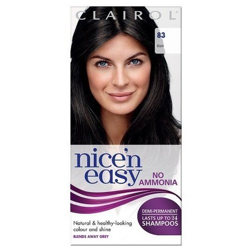 Clairol Nice`n Easy 83 Black No Ammonia 24 Shampoos