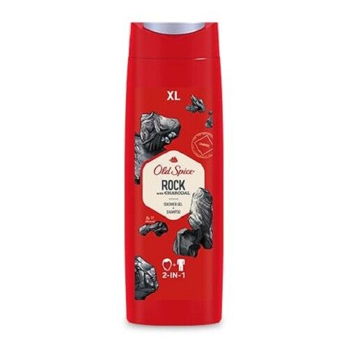 Old Spice Rock With Charcoal Shower Gel + Shampoo 400ml