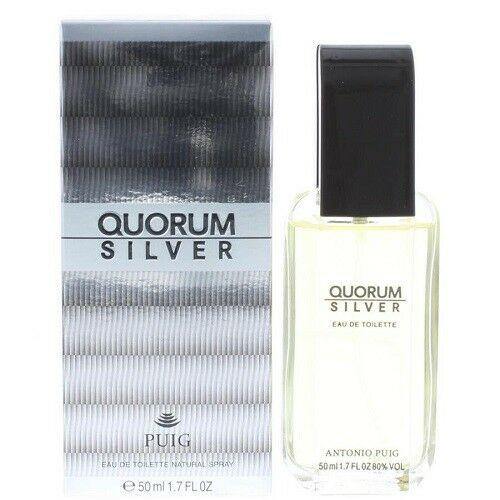 ANTONIO PUIG QUORUM SILVER 50ML EAU DE TOILETTE SPRAY - LuxePerfumes