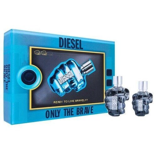 DIESEL ONLY THE BRAVE 75ML EAU DE TOILETTE + 35ML EAU DE TOILETTE NEW GIFT SET - LuxePerfumes