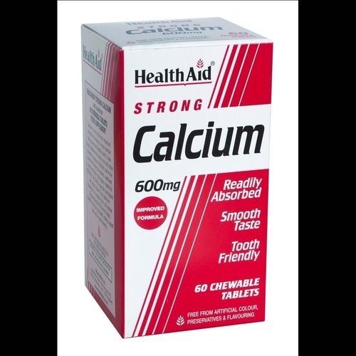 Health Aid Calcium 600mg - 60 Chewable Tablets