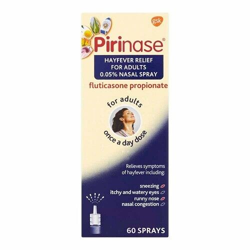 Pirinase Hayfever Relief For Adulds 0.05% Nasal Spray 60 Sprays