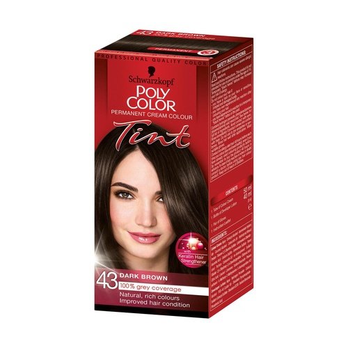Schwarzkopf Poly Color Tint 43 Dark Brown Cream Colour