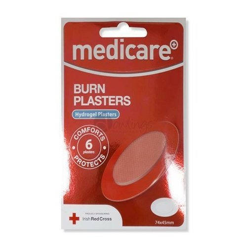 Medicare Burn Plasters Hydrogel Plasters 6 Pcs