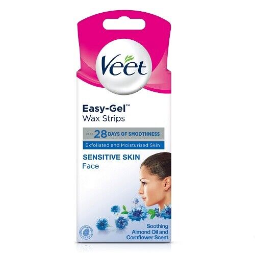 Veet Face Wax Strips With Easy-gel 20 Wax Strips