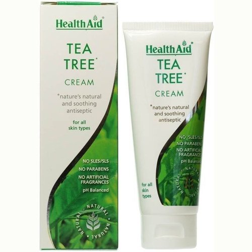 Health Aid Tea Tree Cream Natural Soothing Antiseptic - 75ml