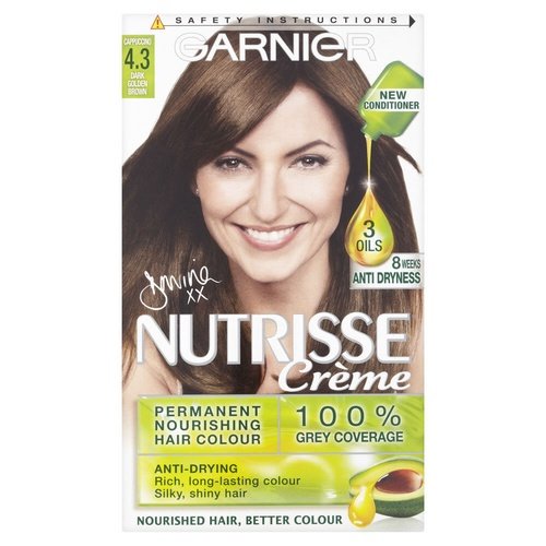 Garnier Nutrisse Creme 4.3 Cappucino Dark Golden Brown Hair Colour