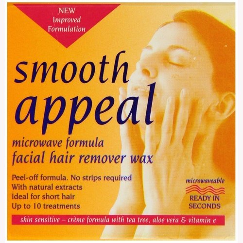 Smooth Appeal Microwave Formula Facial Hair Remover Wax For Sensitive Skin 40g