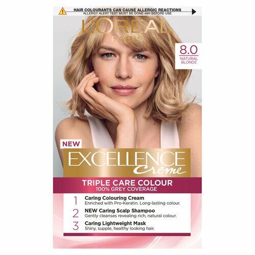 L'oreal Paris Excellence Creme 8 Natural Blonde