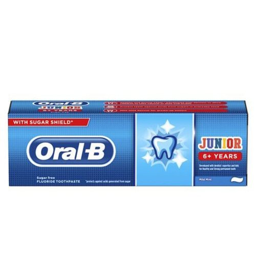 Oral-b Junior 6+ Years Sugar Free Fluoride Toothpaste 75ml