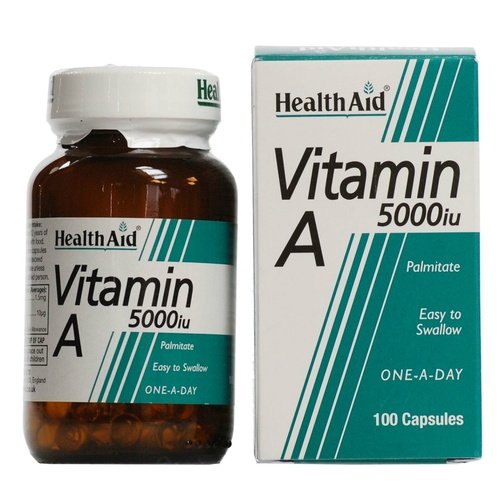 Health Aid Vitamin A 5000iu- 100 Capsules