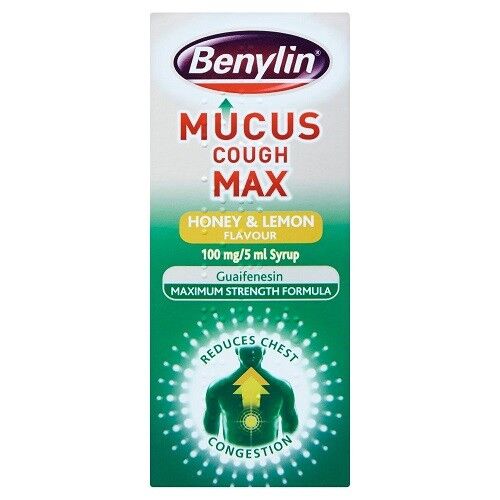 Benylin Mucus Cough Max Honey And Lemon Flavour Syrup 150ml