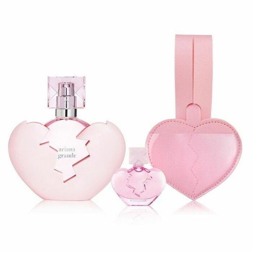 Ariana Grande Thank U, Next 50ml Eau De Parfum + 10ml Eau De Parfum Spray + Luggage Tag New Gift Set - LuxePerfumes