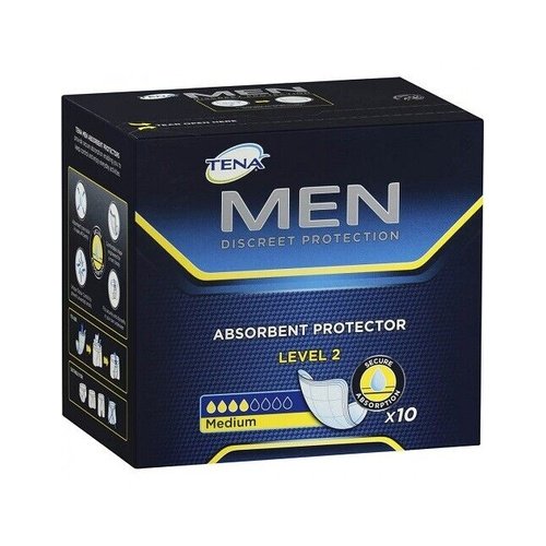 Tena Men Secure Absorption Protectors Level 2 X 10