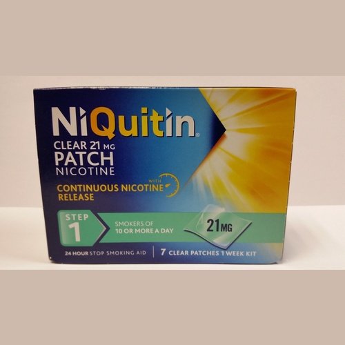 Niquitin Clear 21mg Patch Nicotine Step 1 - 7 Patches