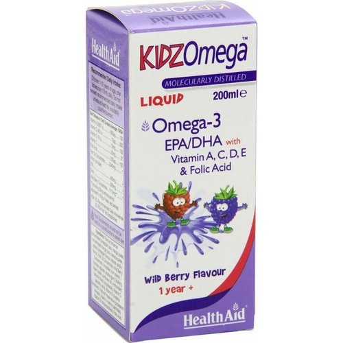 Health Aid Kidz Omega 3 Liquid Wild Berry Flavour 200ml