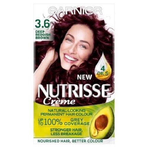 Garnier Nutrisse Creme 3.6 Deep Reddish Brown Hair Colour