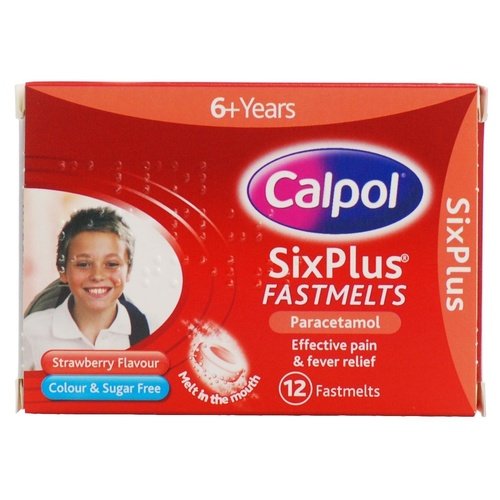 Calpol Six Plus Fastmelts - 12 Tablets