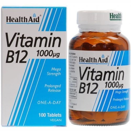 Health Aid Vitamin B12 1000ug - 100 Tablets