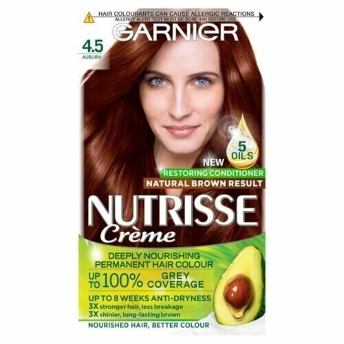 Garnier Nutrisse Creme 4.5 Auburn Hair Colour