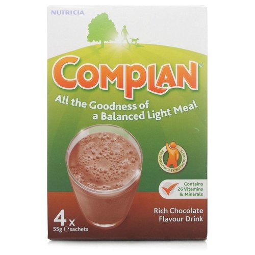 Complan Rich Chocolate Drink - 4 X 55g Sachets