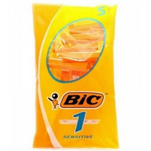 Bic 1 Sensitive Disposable Shaving Razor Pack Of 5