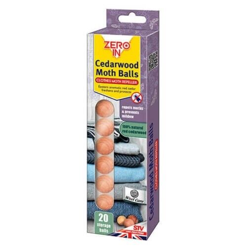 Zero In Cedarwood Moth Balls 20 Storage Balls