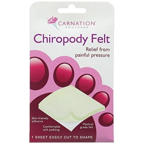 Carnation Chiropody Felt 1 Sheet Easily Cut To Shape