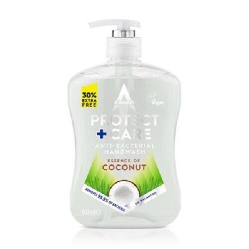 Astonish Protect Care Antibacterial Handwash Coconut Soap Liquid 650ml