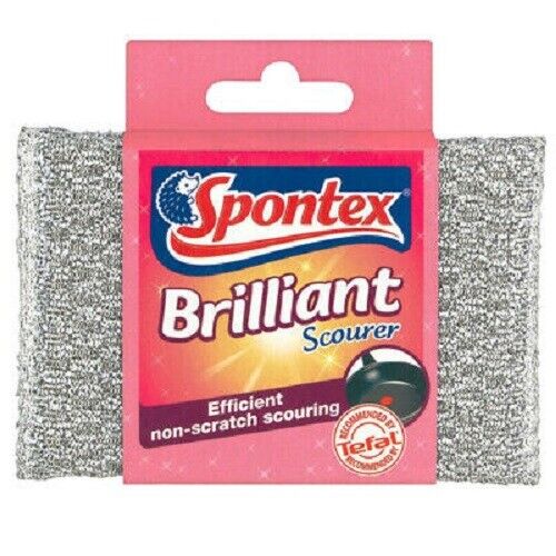 Spontex Brilliant Scourer  Efficient Non-scratch Scouring 1pcs