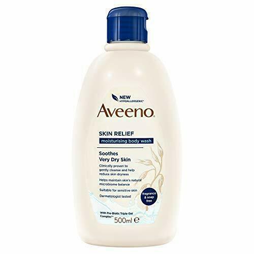 Aveeno Skin Relief Moisturising Body Wash Soothes Very Dry Skin 500ml