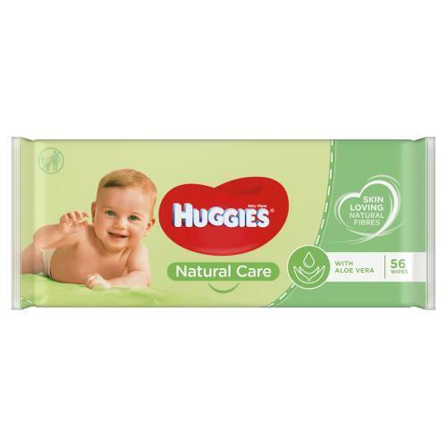 Huggies Baby Wipes Natural Care With Aloe Vera 56 Wipes