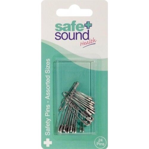 Safe + Sound Safety Pins - Assorted Sizes  24 Pins