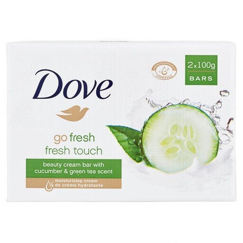 Dove Fresh Touch With Cucumber And Green Tea Scent Cleansing Bar 2x100g