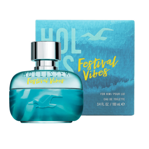 HOLLISTER FESTIVAL VIBES FOR HIM 100ML EAU DE TOILETTE SPRAY BRAND NEW & SEALED - LuxePerfumes