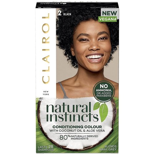 Clairol Natural Instincts Hair Color Dye No Ammonia 2 Black Brand New